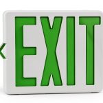 Green Exit Sign TANLUX LED Emergency Light with Battery Backup 1 Pack-0