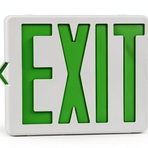 Green Exit Sign TANLUX LED Emergency Light with Battery Backup 1 Pack-0